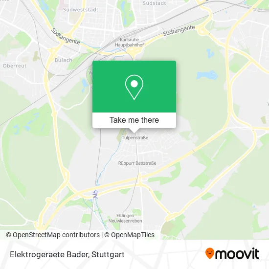 Карта Elektrogeraete Bader