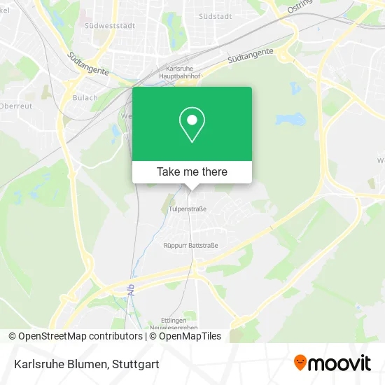 Карта Karlsruhe Blumen