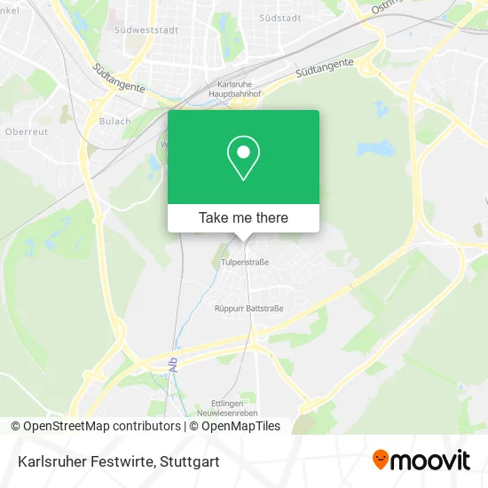 Карта Karlsruher Festwirte