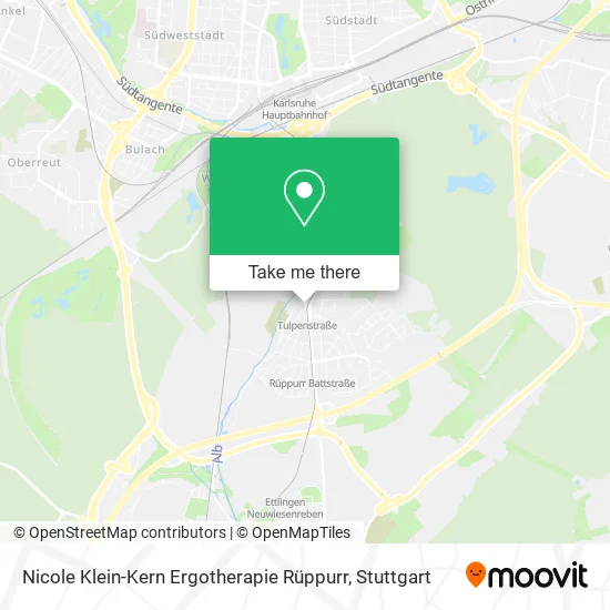Карта Nicole Klein-Kern Ergotherapie Rüppurr