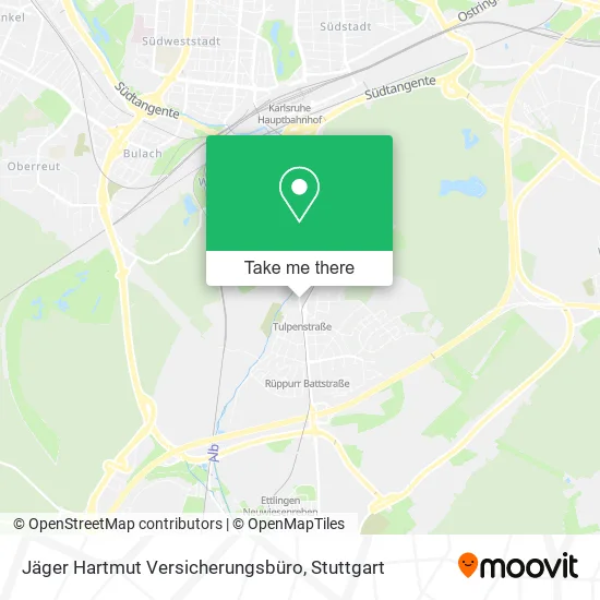 Карта Jäger Hartmut Versicherungsbüro