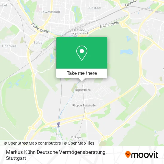 Карта Markus Kühn Deutsche Vermögensberatung