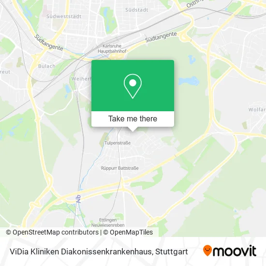 Карта ViDia Kliniken Diakonissenkrankenhaus