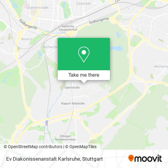 Ev Diakonissenanstalt Karlsruhe map
