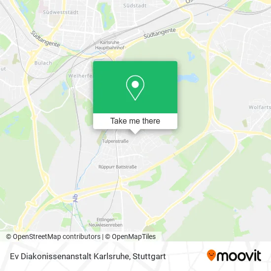 Карта Ev Diakonissenanstalt Karlsruhe