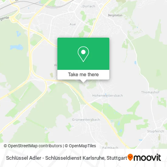 Карта Schlüssel Adler - Schlüsseldienst Karlsruhe