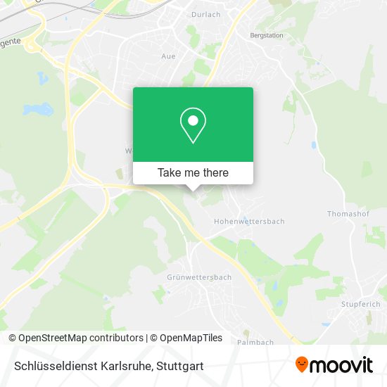 Schlüsseldienst Karlsruhe map