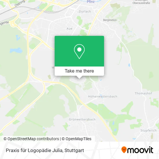 Карта Praxis für Logopädie Julia