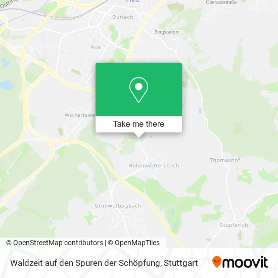 Карта Waldzeit auf den Spuren der Schöpfung