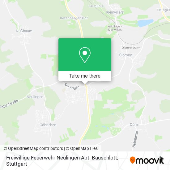Карта Freiwillige Feuerwehr Neulingen Abt. Bauschlott