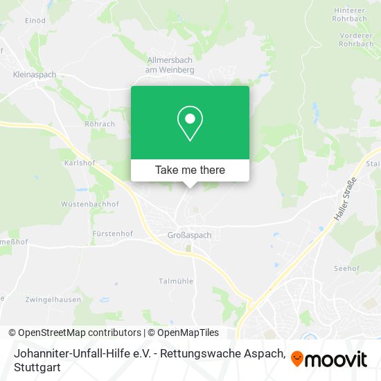 Johanniter-Unfall-Hilfe e.V. - Rettungswache Aspach map