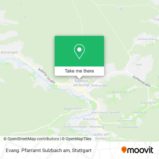 Карта Evang. Pfarramt Sulzbach am