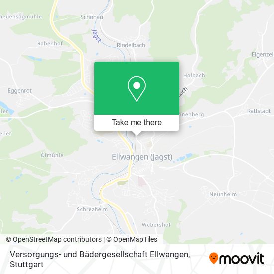 Versorgungs- und Bädergesellschaft Ellwangen map