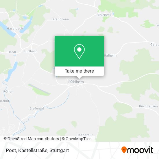 Post, Kastellstraße map