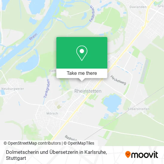 Карта Dolmetscherin und Übersetzerin in Karlsruhe