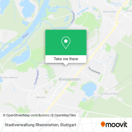 Карта Stadtverwaltung Rheinstetten