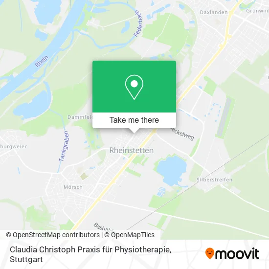 Карта Claudia Christoph Praxis für Physiotherapie