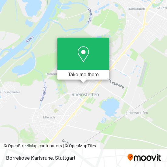 Карта Borreliose Karlsruhe