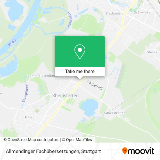 Карта Allmendinger Fachübersetzungen