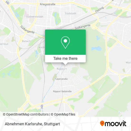 Карта Abnehmen Karlsruhe