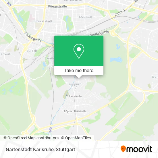 Карта Gartenstadt Karlsruhe