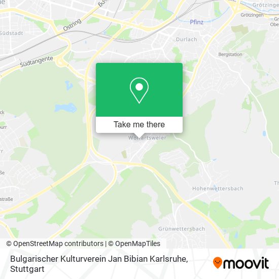 Bulgarischer Kulturverein Jan Bibian Karlsruhe map