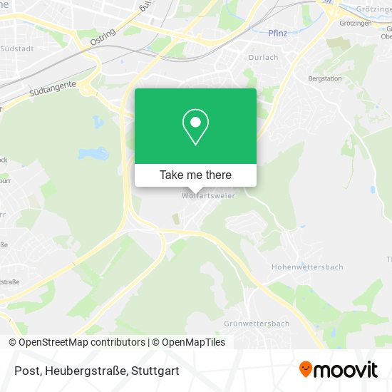 Post, Heubergstraße map