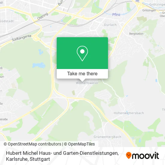 Карта Hubert Michel Haus- und Garten-Dienstleistungen, Karlsruhe