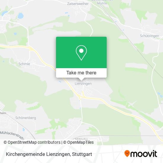 Карта Kirchengemeinde Lienzingen