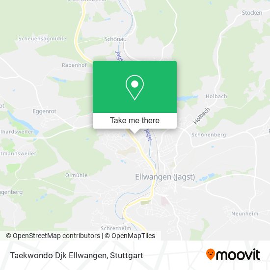 Taekwondo Djk Ellwangen map