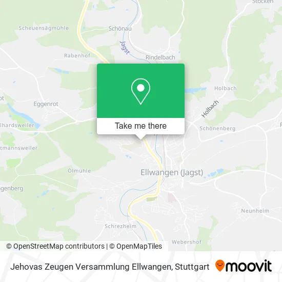 Карта Jehovas Zeugen Versammlung Ellwangen