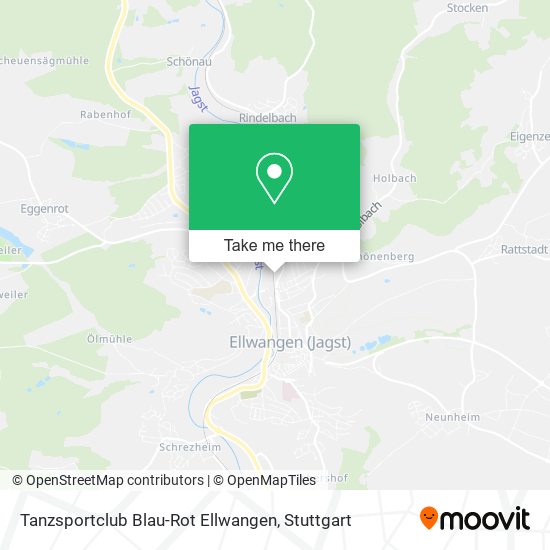 Tanzsportclub Blau-Rot Ellwangen map