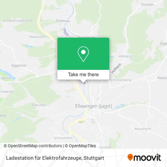 Карта Ladestation für Elektrofahrzeuge