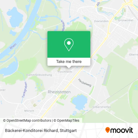 Карта Bäckerei-Konditorei Richard