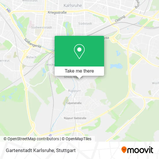 Карта Gartenstadt Karlsruhe