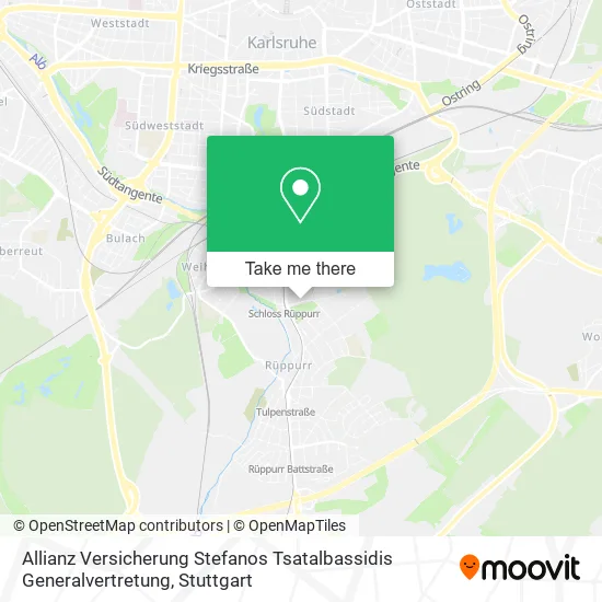 Карта Allianz Versicherung Stefanos Tsatalbassidis Generalvertretung