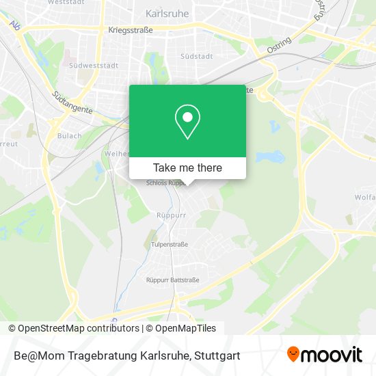 Карта Be@Mom Tragebratung Karlsruhe