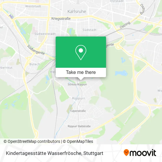 Карта Kindertagesstätte Wasserfrösche