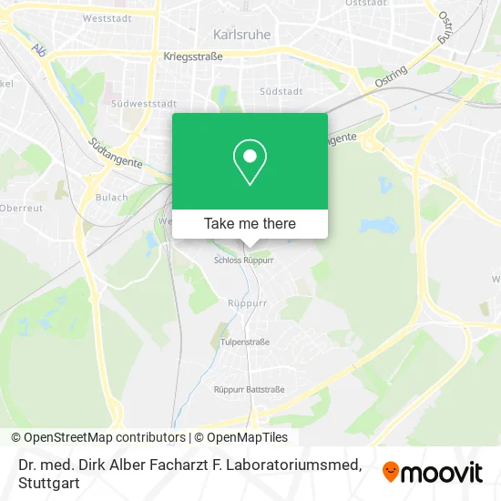 Карта Dr. med. Dirk Alber Facharzt F. Laboratoriumsmed
