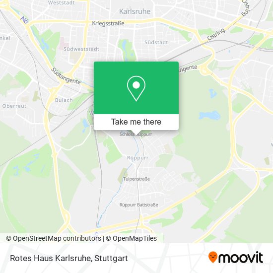 Rotes Haus Karlsruhe map