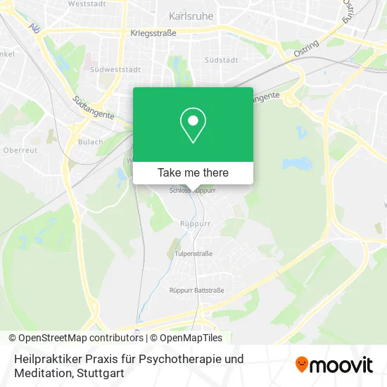 Карта Heilpraktiker Praxis für Psychotherapie und Meditation