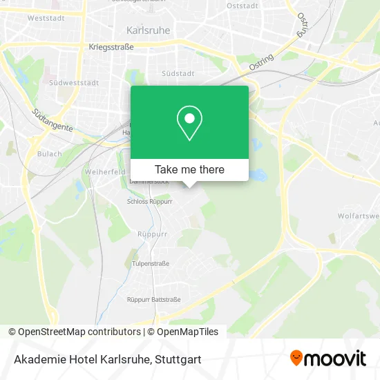 Карта Akademie Hotel Karlsruhe