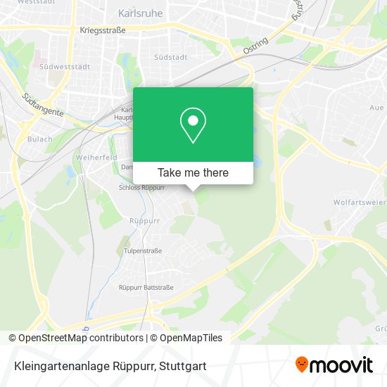 Kleingartenanlage Rüppurr map