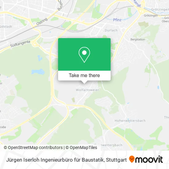 Карта Jürgen Iserloh Ingenieurbüro für Baustatik