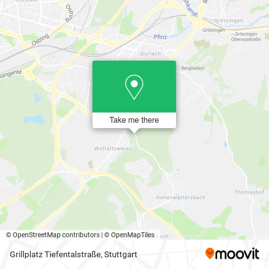 Карта Grillplatz Tiefentalstraße