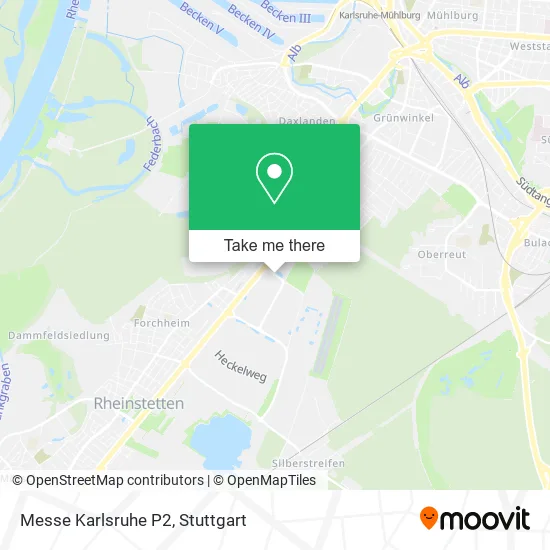 Карта Messe Karlsruhe P2