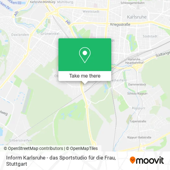 Карта Inform Karlsruhe - das Sportstudio für die Frau