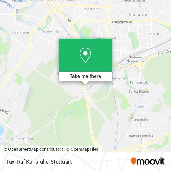 Карта Taxi-Ruf Karlsruhe
