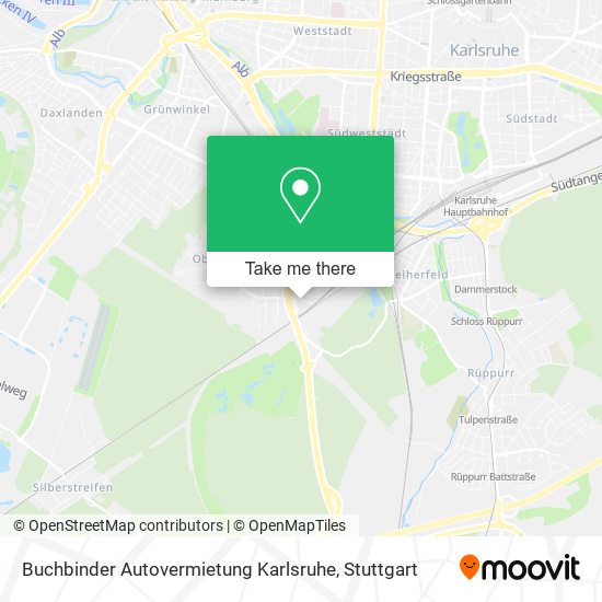 Карта Buchbinder Autovermietung Karlsruhe