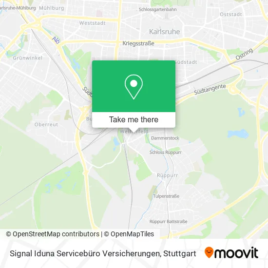 Карта Signal Iduna Servicebüro Versicherungen